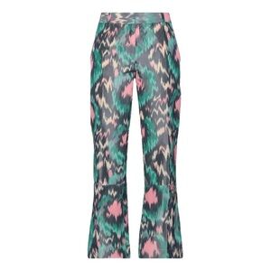 Marni Multicolor Abstract Print Cotton Flare Pants